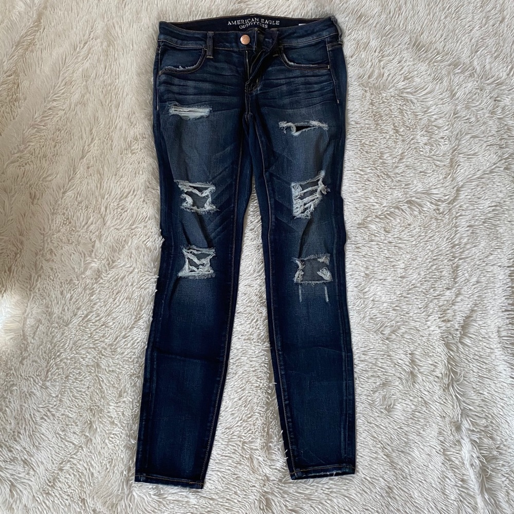 Ripped American eagle jeans